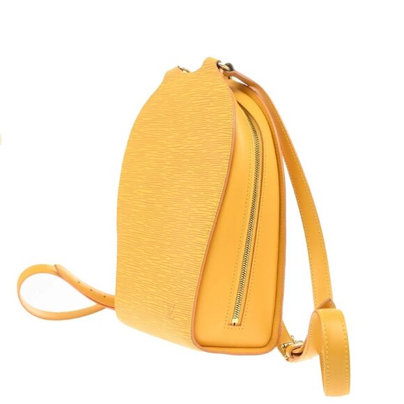 LOUIS VUITTON LV Mabillon Backpack Bag Epi Leather Yellow France M52239 82CA086 - Picture 2 of 14